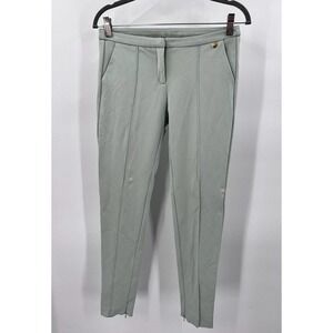 Massimo Rebecchi Viscose Blend 40 EUR Green Trouser Pants Ankle Zip Work Career